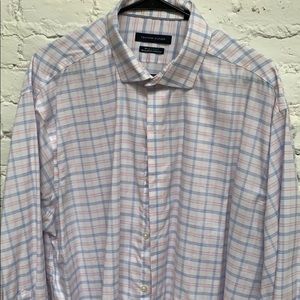 Blue and Pink Check Tommy Hilfiger Dress Shirt XL